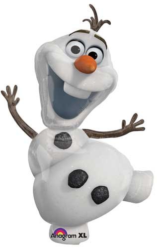 Frozen, Olaf Shape • Jumbo 41&quot; Mylar Helium Balloon