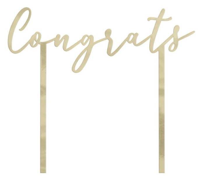 Congrats Cake Topper