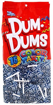 Candy Dum Dums 75ct Blue