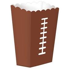 Football Snack Boxes Lg 3pk
