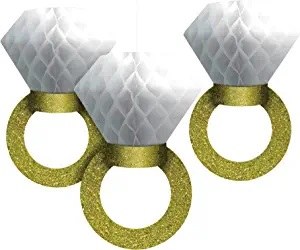 Hanging Honeycomb Ring Decor ~ 3 Pack