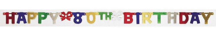 Banner Happy 80th Bday