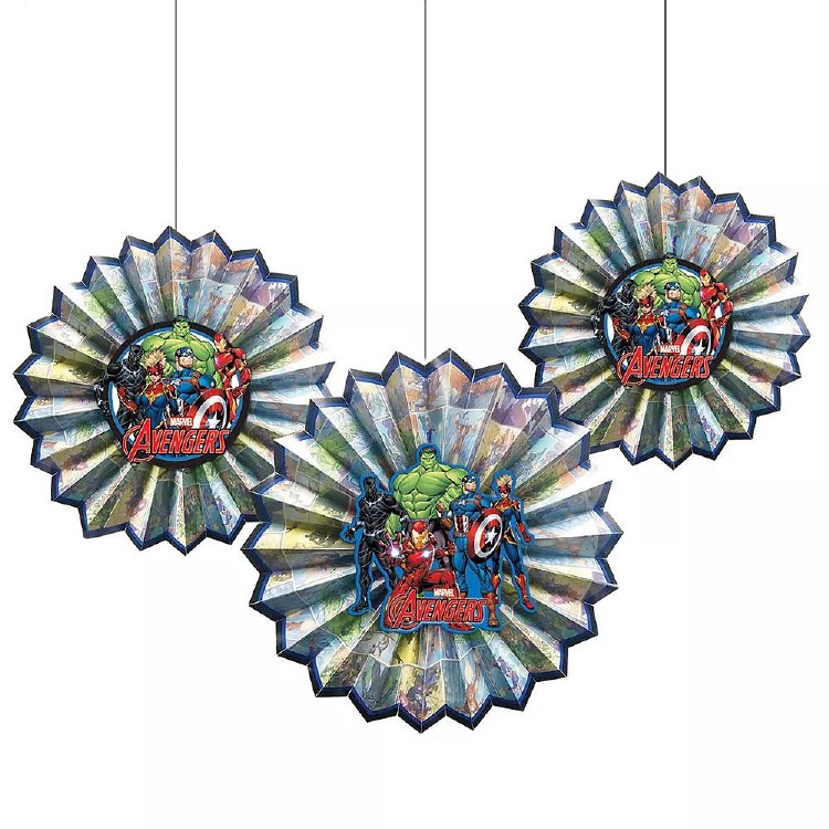 Avengers Unite Fan Decor 3pk