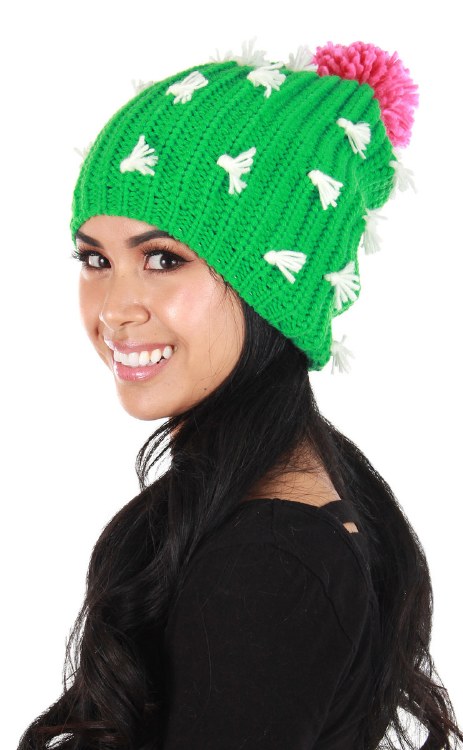 Hat Cactus Beanie Knit Slouch
