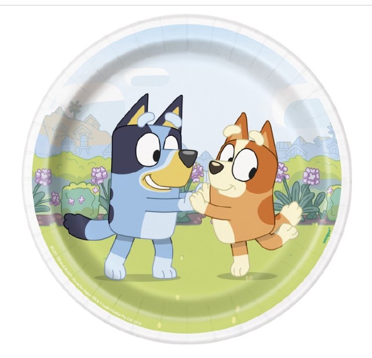 Bluey 7" Plates 8ct