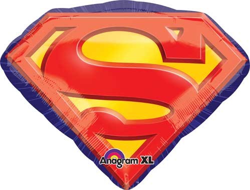 Superman Emblem • Jumbo 26"Mylar Helium Balloon