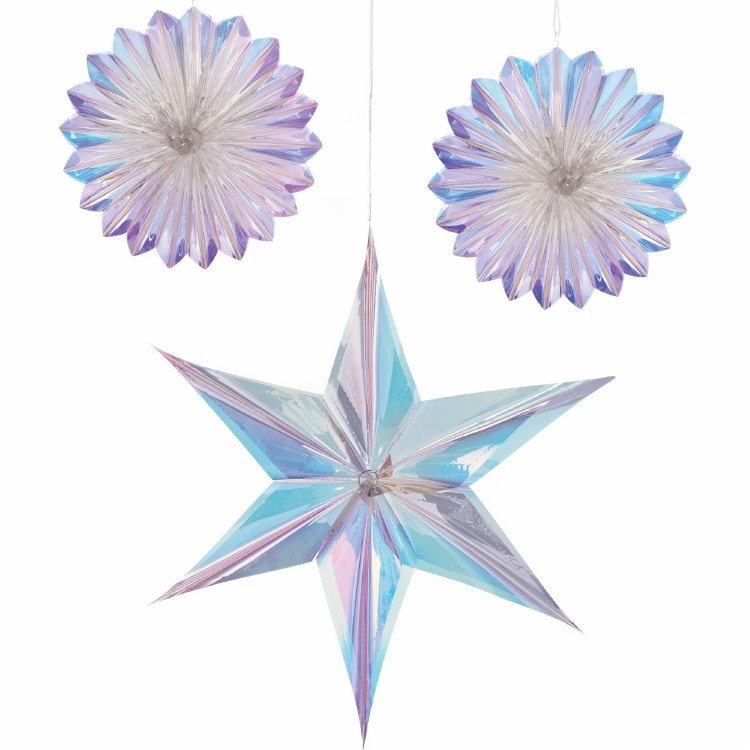 Luminous Foil Fans &amp; Star