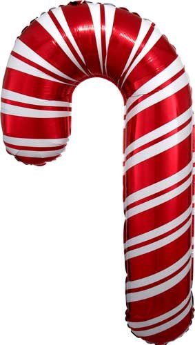 Candy Cane Jumbo Size Mylar Helium Balloon 37" (SPECIAL ORDER ONLY/ SPECIAL ORDERS ARRIVE EVERY TUESDAY)