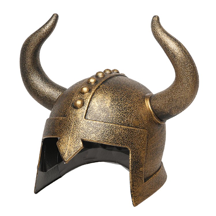 Viking Helmet Bronze Horn