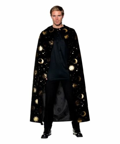 Wizard Cape Black &amp; Gold