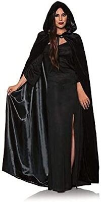 Black Velvet Hooded Cape with Lining
