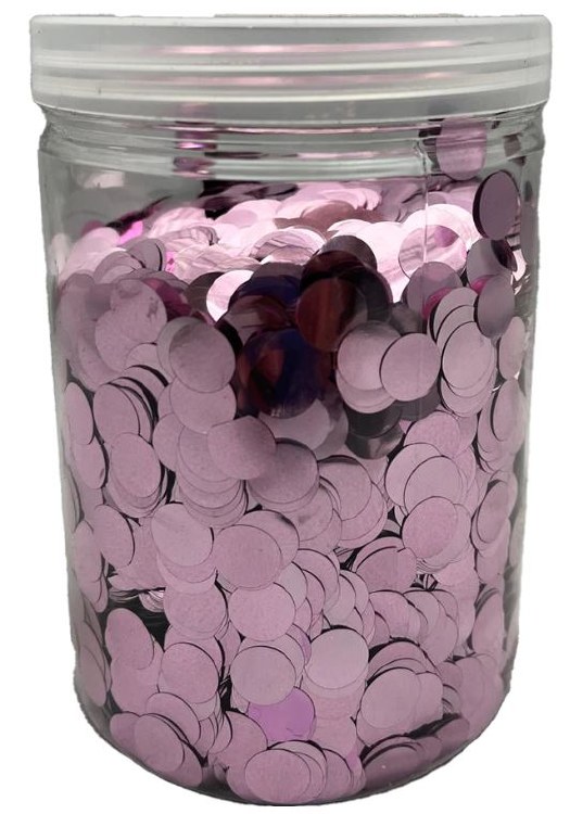 Bby Pink Metallic Confetti Jar