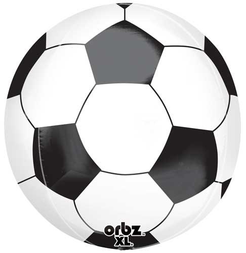 Sports, Soccer ORBZ Sphere Shape • Jumbo 16" Mylar Helium Balloon