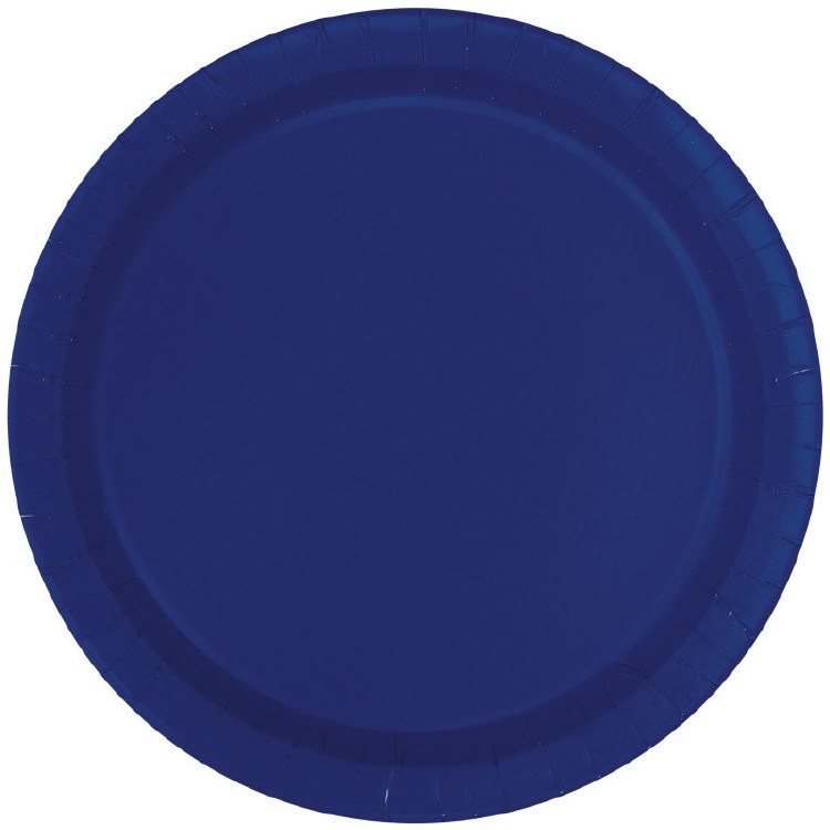 True Navy Blue 7" Plates 20ct