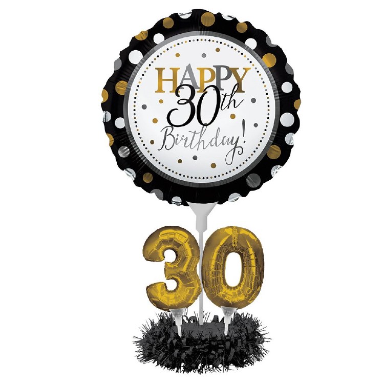 30th Birthday Balloon Centerpiece