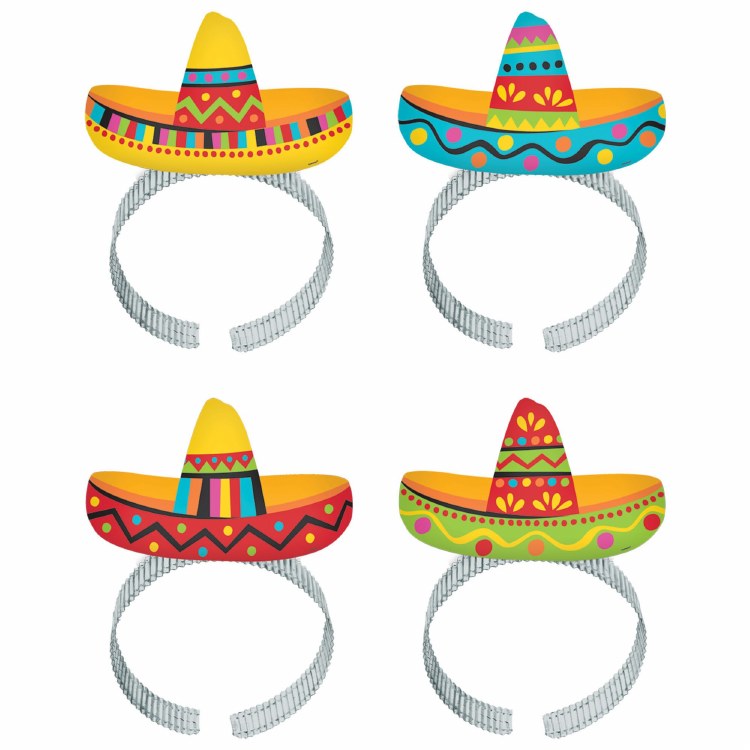 Sombrero Headbands 8pk