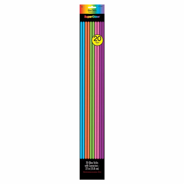Glow Sticks Multi 22in 20ct
