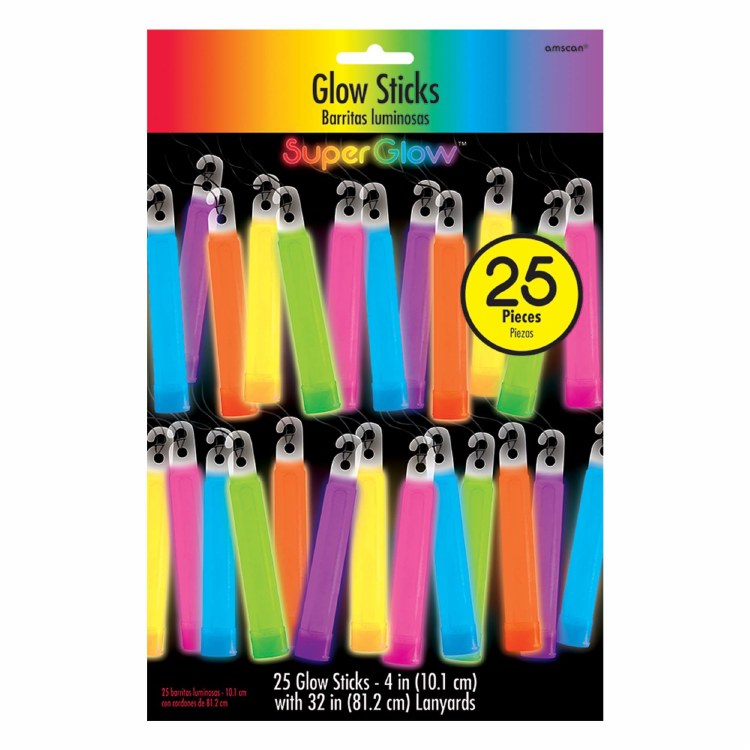 Glow Sticks 25ct Asst.