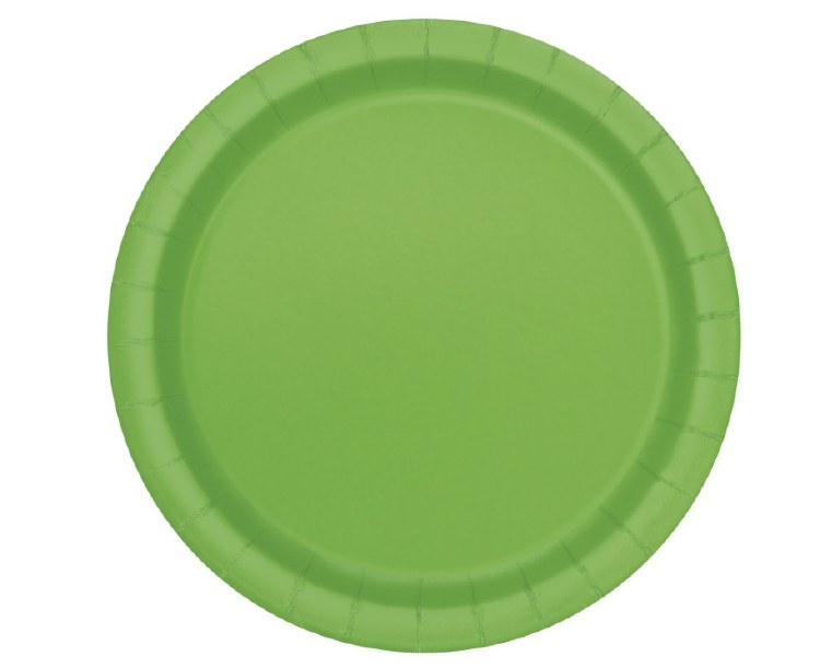Lime Green 9in Paper Plates