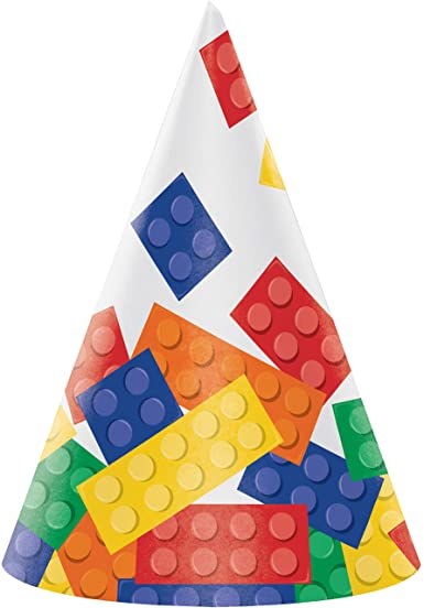 Block Party Cone Hats 8 pk