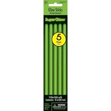 Glow Sticks 5ct. Green