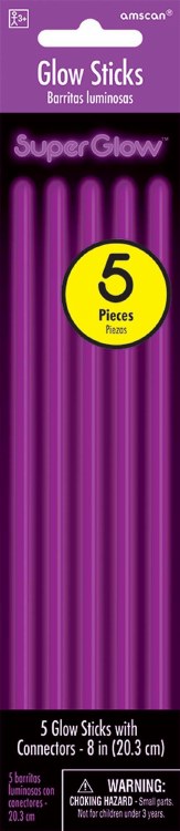 Glow Sticks 5ct. Purple