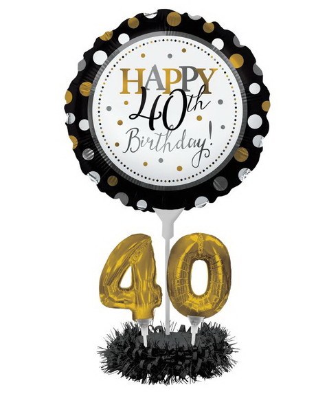 40th Birthday Blln Centerpiece