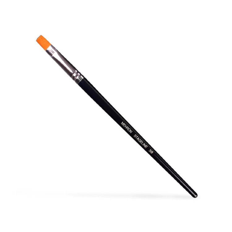 Mehron Makeup Brush 5/16 Flat End