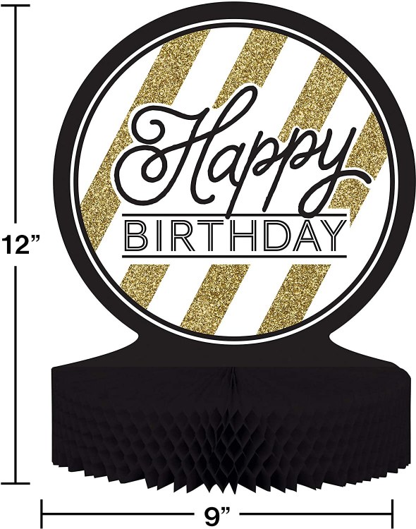 Black &amp; Gold Centerpiece