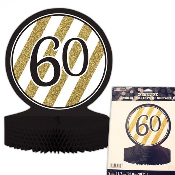 Black &amp; Gold 60 Centerpiece