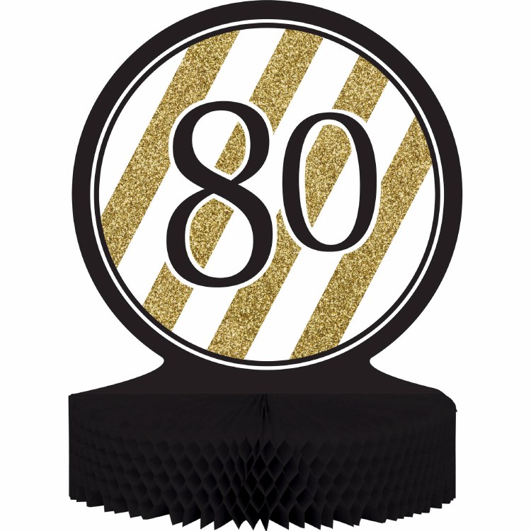 Black &amp; Gold 80 Centerpiece