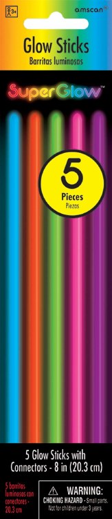 Glow Sticks 5ct Multi Neon