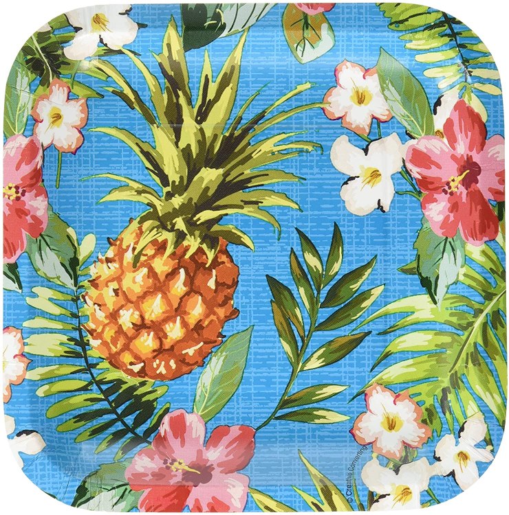 Aloha 7in Plates 8ct