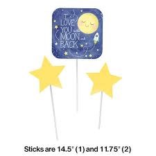 To the Moon Centerpiece Sticks