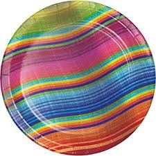 Serape 7in Plate 8ct