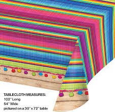 Serape Plastic Tablecover