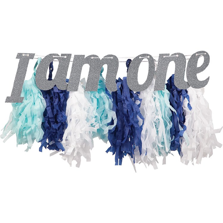 High Chair Decor Fringe Blue 1