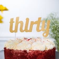 Cake Topper Glitter Thirty