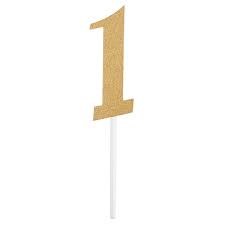 Cake Topper Glitter "1"