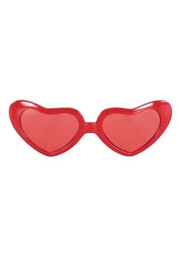 Glasses Heart Shape Red