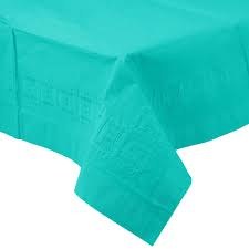 Teal Lagoon Rectangle Paper Tablecover