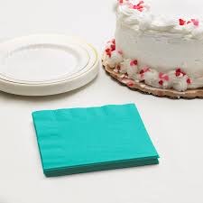 Teal Lagoon Beverage Napkins 50ct