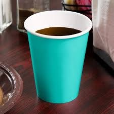 Terrific Teal Hot/Cold Paper Cups 24ct