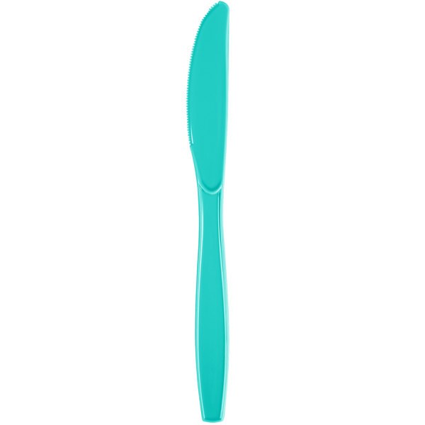 Teal Lagoon Plastic Knives 24ct