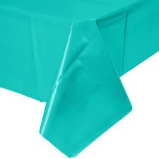 Teal Lagoon Plastic Rectangle Tablecover