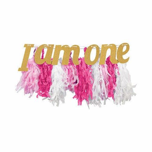 High Chair Decor Fringe Pink 1