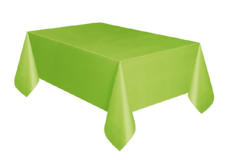Lime Green Plastic Tablecover