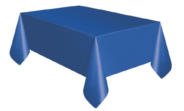 Royal Blue Plastic Tablecover