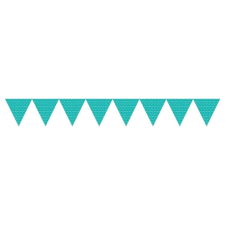 Banner Flag Polka Dot Teal