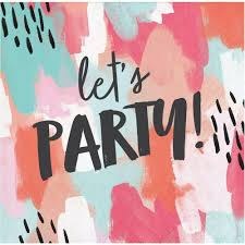 Let's Party Beverage Napkins 24ct